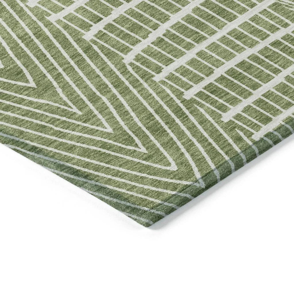 Owen Green Washable Indoor-Outdoor Rug-Outdoor Rugs-LOOMLAN Rugs-LOOMLAN