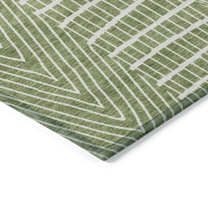 Owen Green Washable Indoor-Outdoor Rug-Outdoor Rugs-LOOMLAN Rugs-LOOMLAN