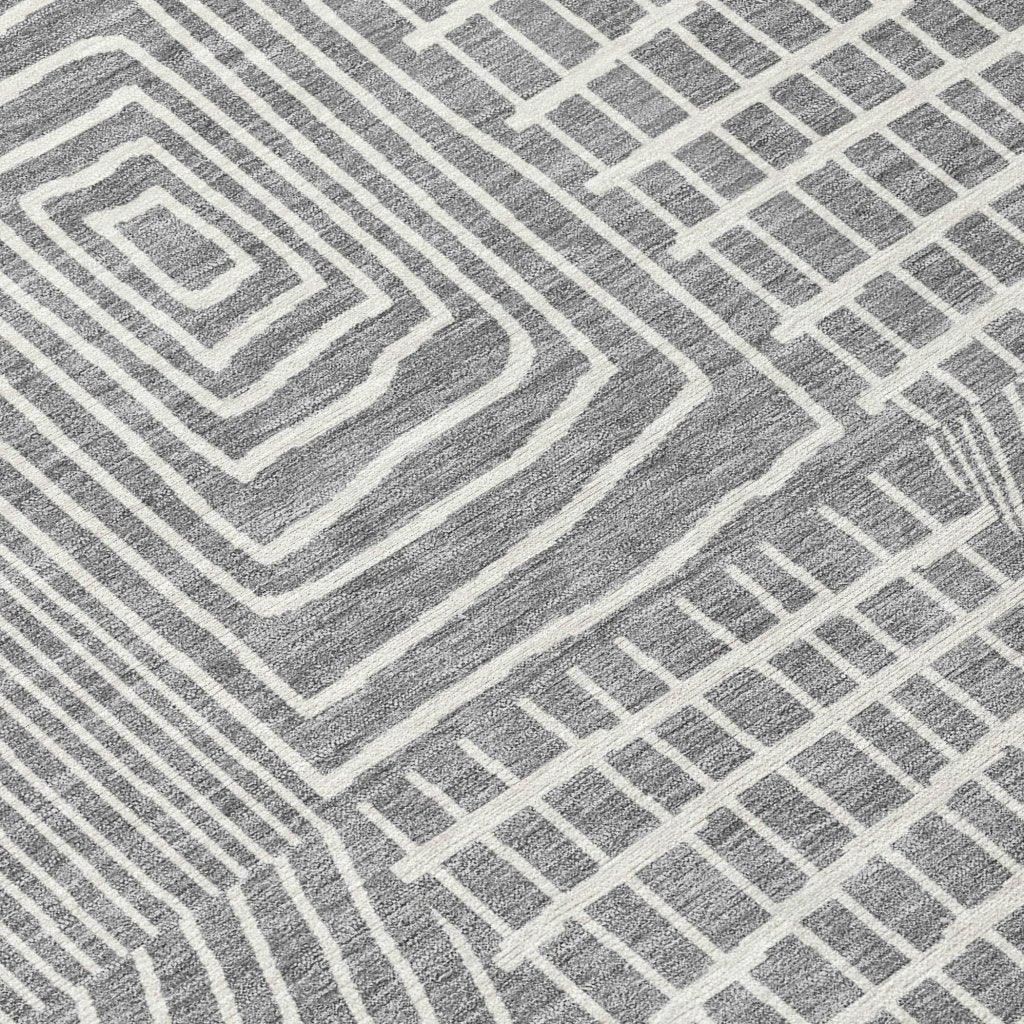Owen Grey Washable Indoor-Outdoor Rug-Outdoor Rugs-LOOMLAN Rugs-LOOMLAN
