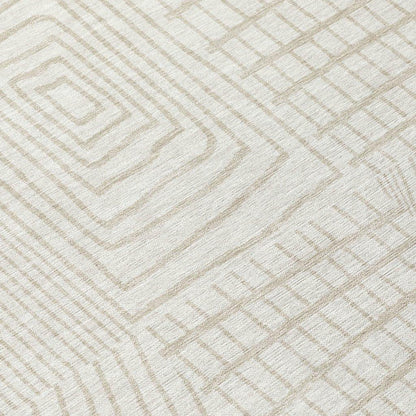Owen Ivory Washable Indoor-Outdoor Rug-Outdoor Rugs-LOOMLAN Rugs-LOOMLAN