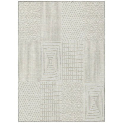Owen Ivory Washable Indoor-Outdoor Rug-Outdoor Rugs-LOOMLAN Rugs-2'6" x 3'10"-LOOMLAN