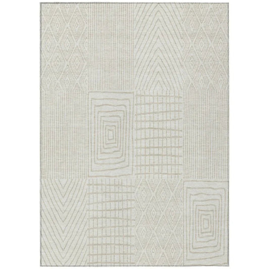 Owen Ivory Washable Indoor-Outdoor Rug-Outdoor Rugs-LOOMLAN Rugs-2'6" x 3'10"-LOOMLAN