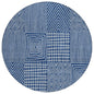 Owen Navy Washable Indoor-Outdoor Rug-Outdoor Rugs-LOOMLAN Rugs-8' x 8'-LOOMLAN