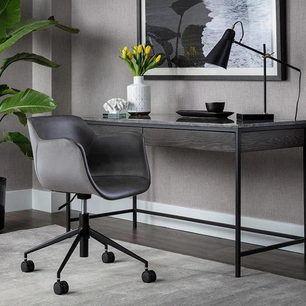 Owen Office Chair - Grey With Ergonomic-Office Chairs-SUNPAN-LOOMLAN