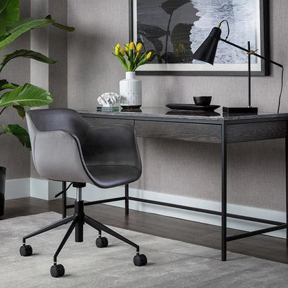 Owen Office Chair - Grey With Ergonomic-Office Chairs-SUNPAN-LOOMLAN