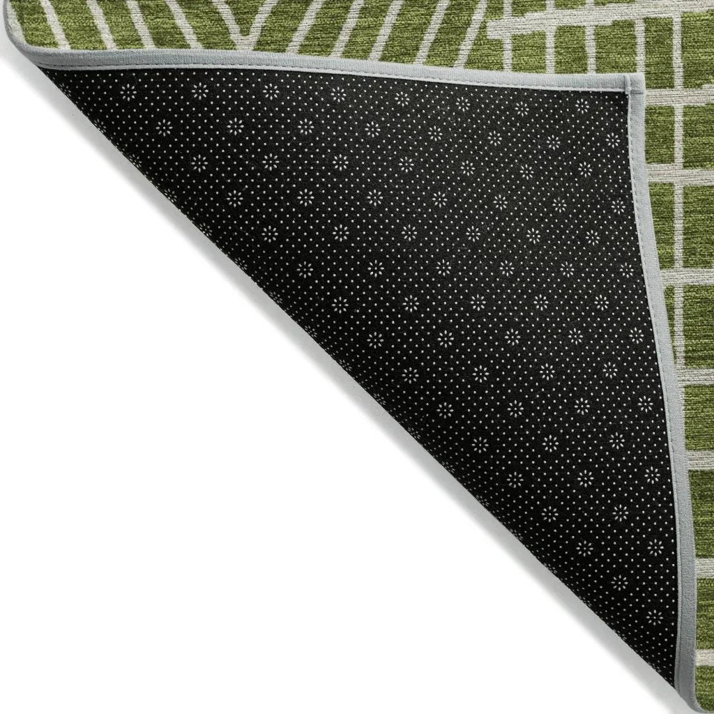 Owen Olive Washable Indoor-Outdoor Rug-Outdoor Rugs-LOOMLAN Rugs-LOOMLAN