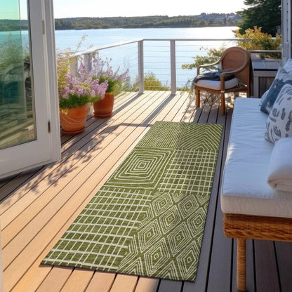 Owen Olive Washable Indoor-Outdoor Rug-Outdoor Rugs-LOOMLAN Rugs-LOOMLAN