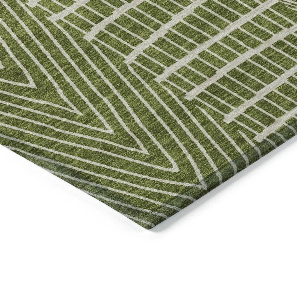 Owen Olive Washable Indoor-Outdoor Rug-Outdoor Rugs-LOOMLAN Rugs-LOOMLAN
