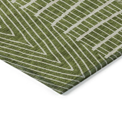 Owen Olive Washable Indoor-Outdoor Rug-Outdoor Rugs-LOOMLAN Rugs-LOOMLAN