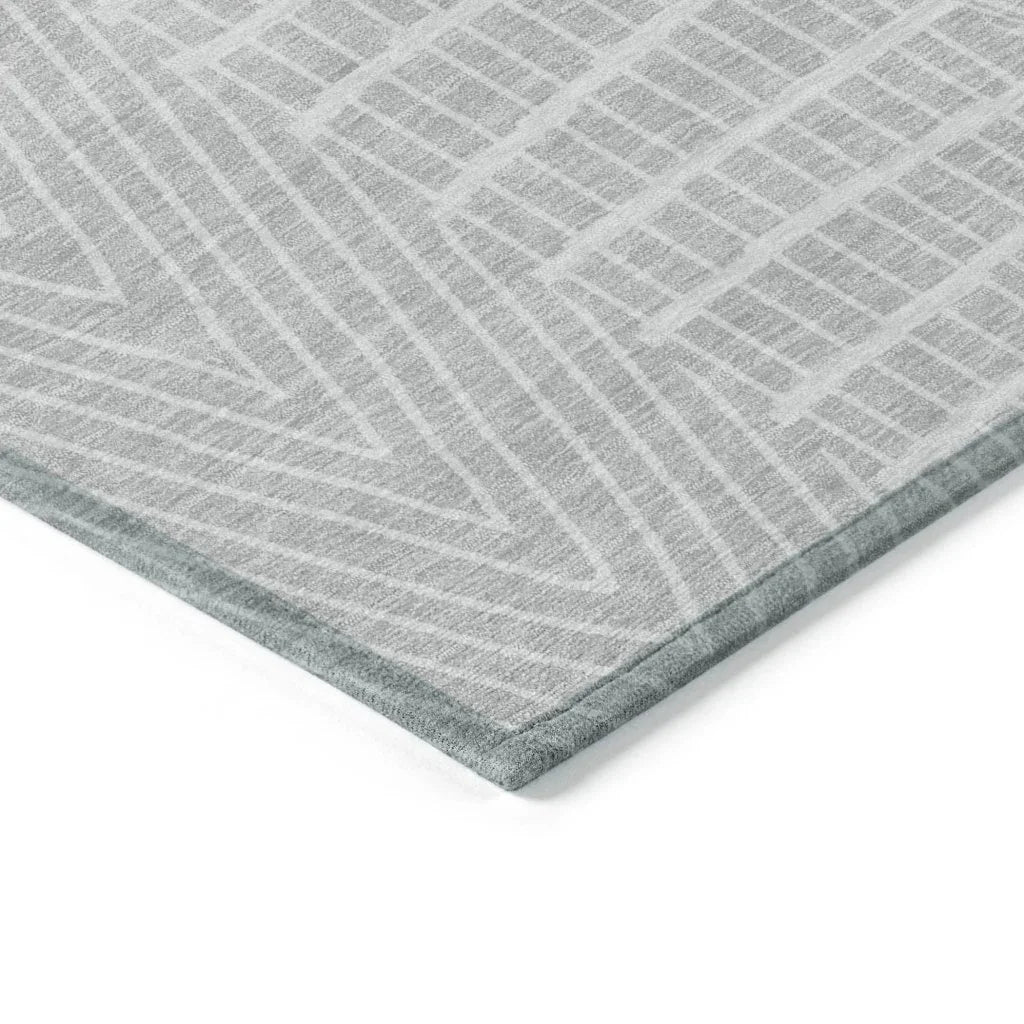 Owen Silver Washable Indoor-Outdoor Rug-Outdoor Rugs-LOOMLAN Rugs-LOOMLAN