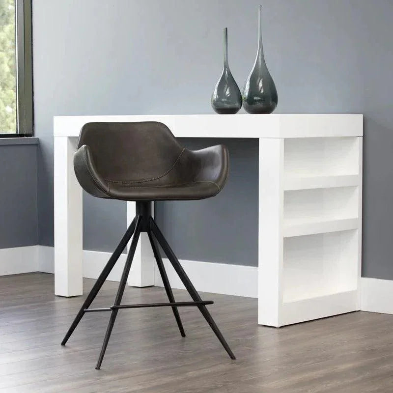 Owen Swivel Counter Stool - Town Grey 360 Degree Swivel - LOOMLAN - SUNPAN - Counter Stools