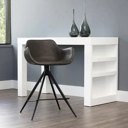 Owen Swivel Counter Stool - Town Grey 360 Degree Swivel - LOOMLAN - SUNPAN - Counter Stools