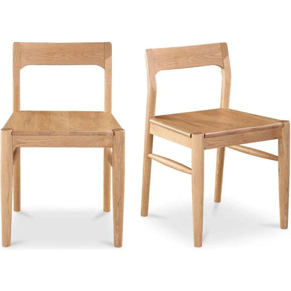 Owing Solid Wood Dining Chair - Set Of Two - LOOMLAN - Moe's Home - Dining Chairs