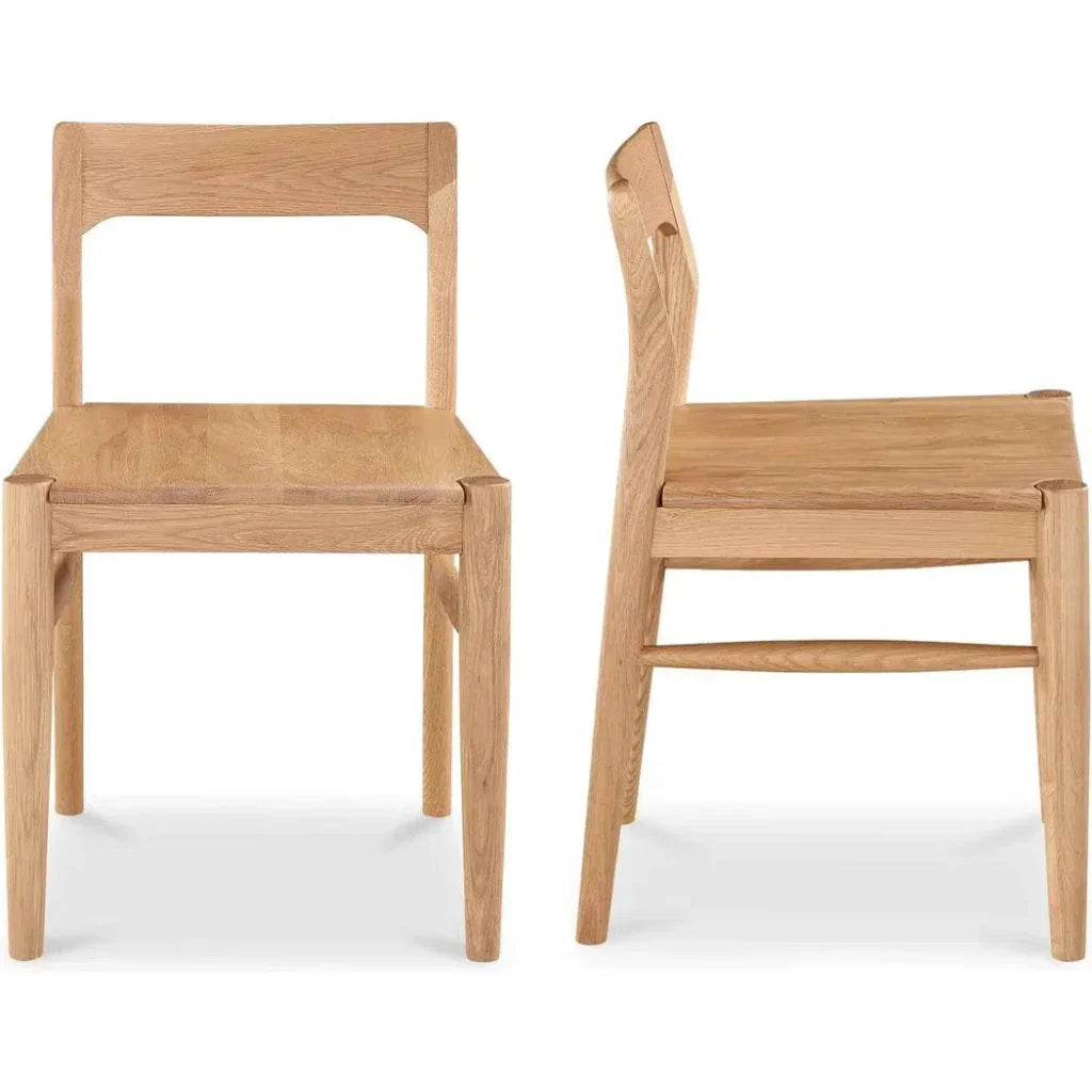 Owing Solid Wood Dining Chair - Set Of Two - LOOMLAN - Moe's Home - Dining Chairs