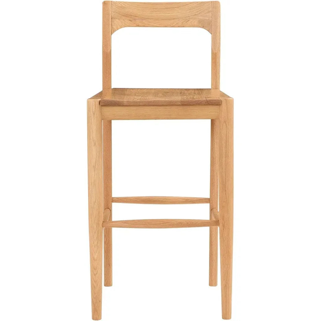 Owing Wood Barstool - LOOMLAN - Moe's Home - Bar Stools