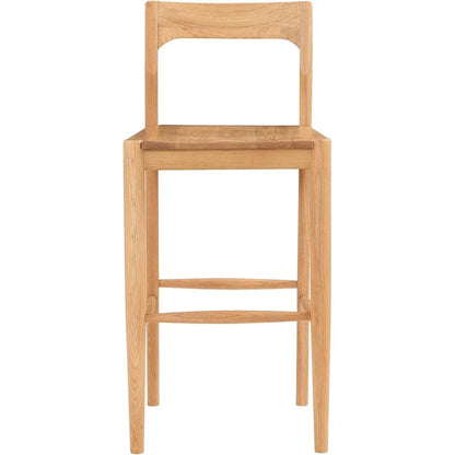 Owing Wood Barstool - LOOMLAN - Moe's Home - Bar Stools