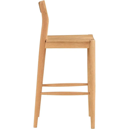 Owing Wood Barstool - LOOMLAN - Moe's Home - Bar Stools