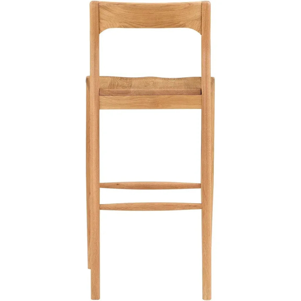 Owing Wood Barstool - LOOMLAN - Moe's Home - Bar Stools