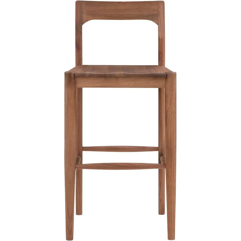 Owing Wood Barstool - LOOMLAN - Moe's Home - Bar Stools