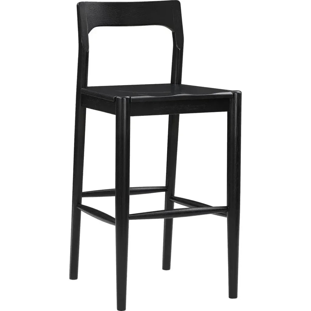 Owing Wood Barstool - LOOMLAN - Moe's Home - Bar Stools