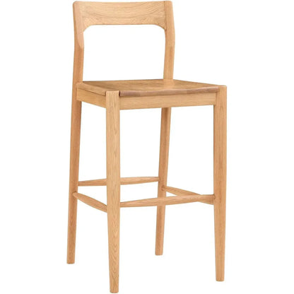 Owing Wood Barstool - LOOMLAN - Moe's Home - Bar Stools