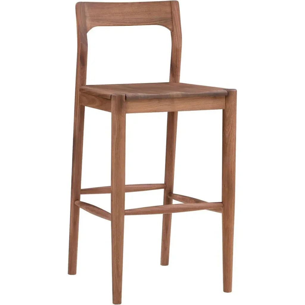 Owing Wood Barstool - LOOMLAN - Moe's Home - Bar Stools
