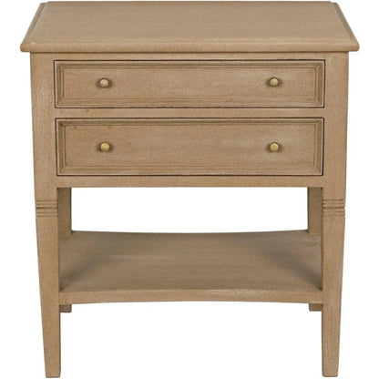 Oxford Two Drawers Wooden Side Table