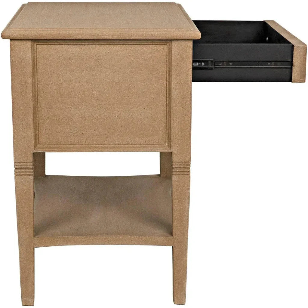 Oxford Two Drawers Wooden Side Table