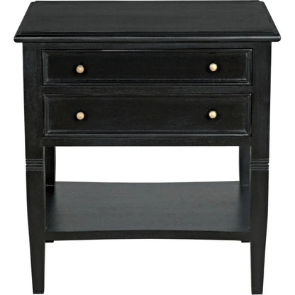 Oxford Two Drawers Wooden Side Table