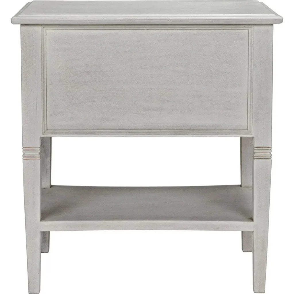 Oxford Two Drawers Wooden Side Table