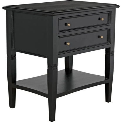 Oxford Two Drawers Wooden Side Table