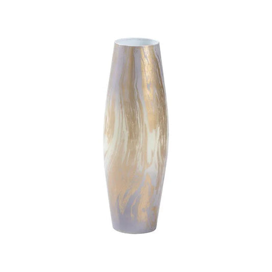 Oyster Swirl Enameled Vase - LOOMLAN - Wildwood - Vases & Jars