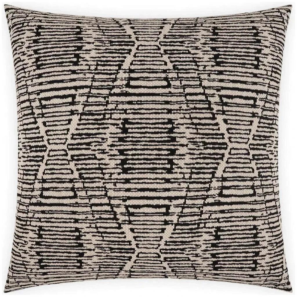 Ozetta Ebony Black Throw Pillow With Insert - LOOMLAN - D.V. Kap - Throw Pillows