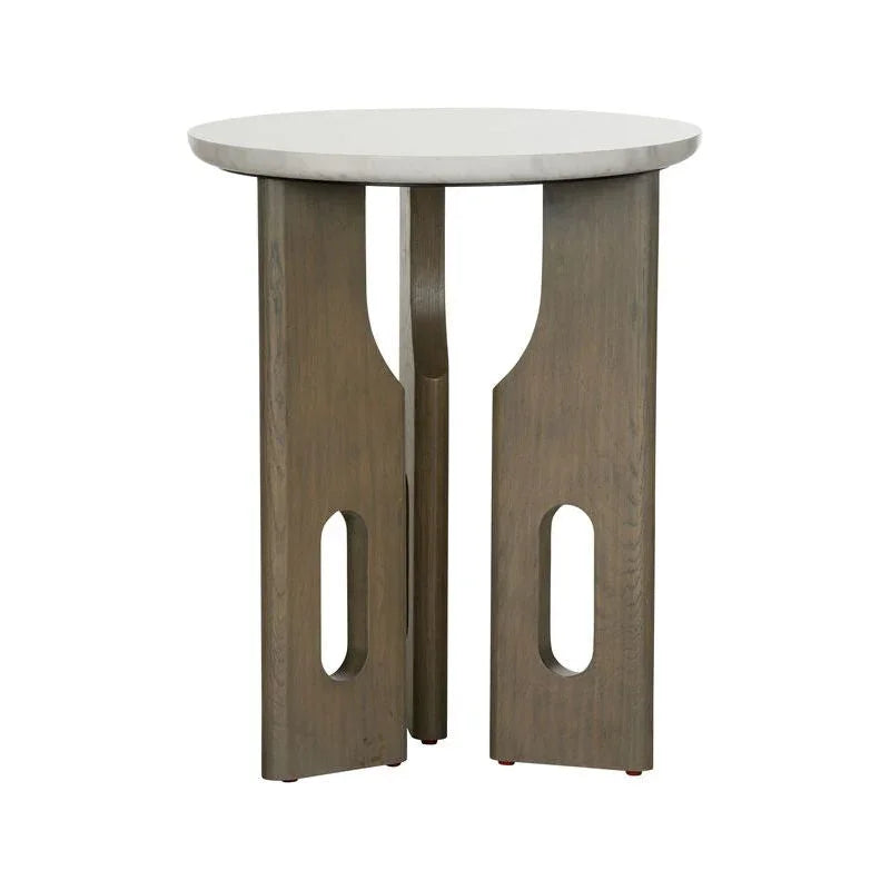Pablo Marble Top Round Drinks Table - LOOMLAN - Wildwood - Side Tables