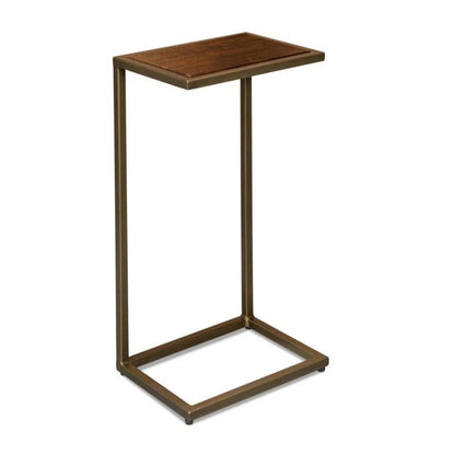 Pablon Iron Framed Rectangular End Table - LOOMLAN - Sarreid - Side Tables