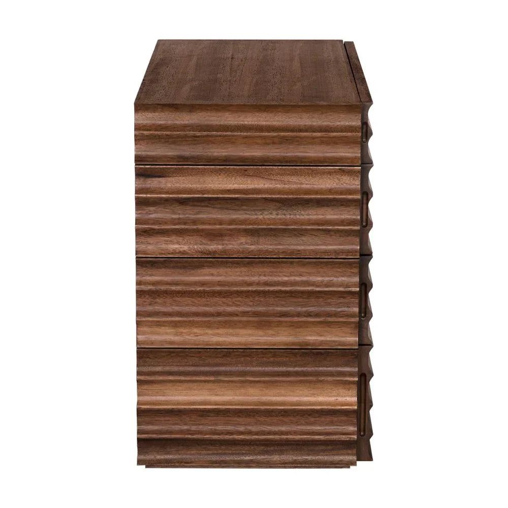 Pacelli Wooden Brown Cabinet - LOOMLAN - Noir - Accent Cabinets