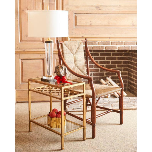Pacific Coast Metalic Gold Framed Side Table - LOOMLAN - Chelsea House - Side Tables