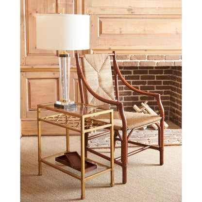 Pacific Coast Metalic Gold Framed Side Table - LOOMLAN - Chelsea House - Side Tables