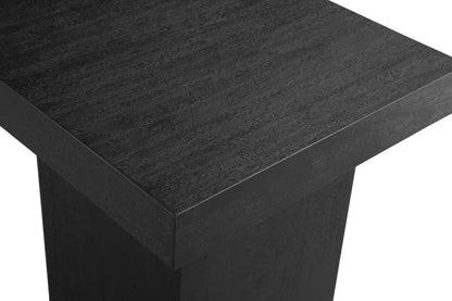 Padula Matte Black Square End Table - LOOMLAN - Bassett Mirror - Side Tables
