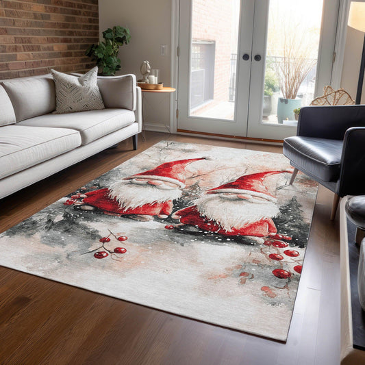 Paelara Ivory Washable Indoor-Outdoor Rug