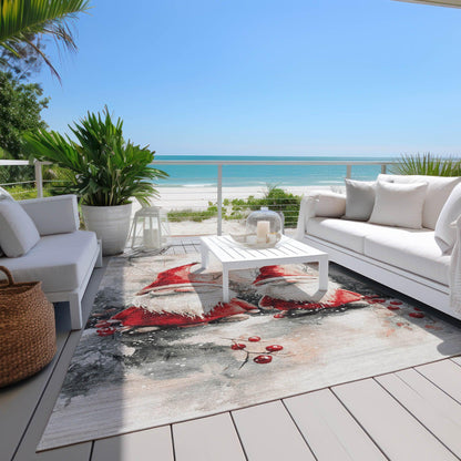 Paelara Ivory Washable Indoor-Outdoor Rug