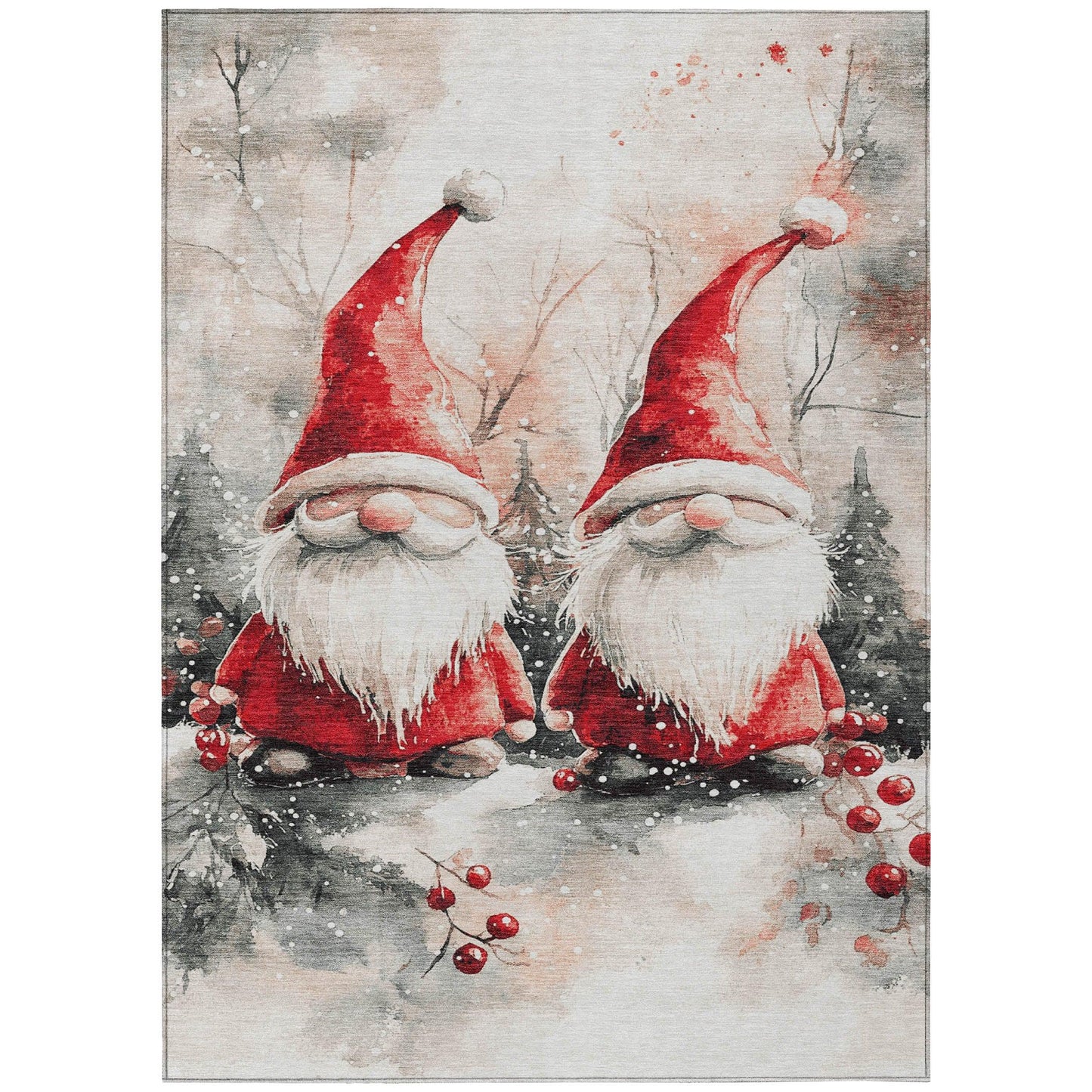 Paelara Ivory Washable Indoor-Outdoor Rug