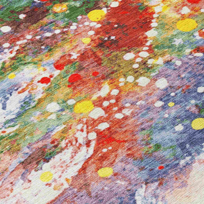 Paelaris Ivory Washable Indoor-Outdoor Rug