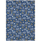 Paelien Blue Washable Indoor-Outdoor Rug