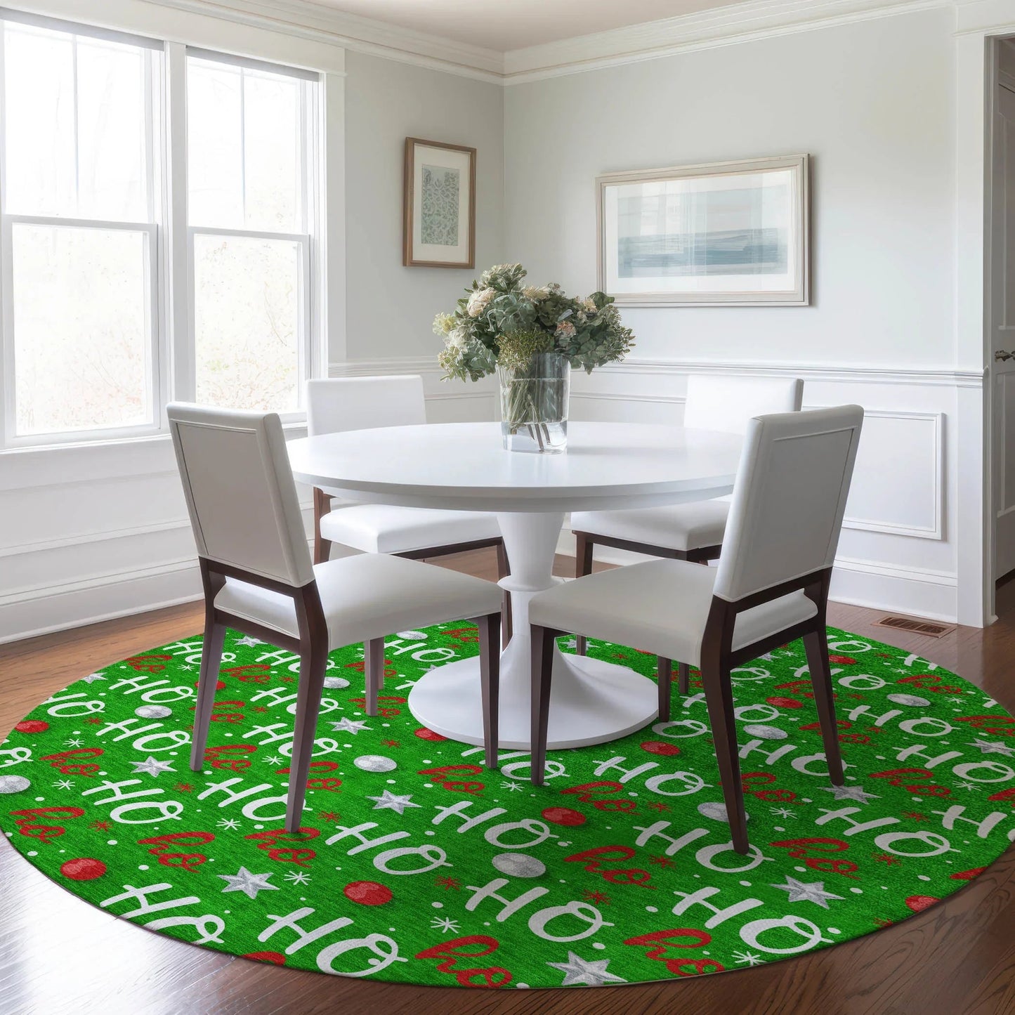 Paelien Green Washable Indoor-Outdoor Rug