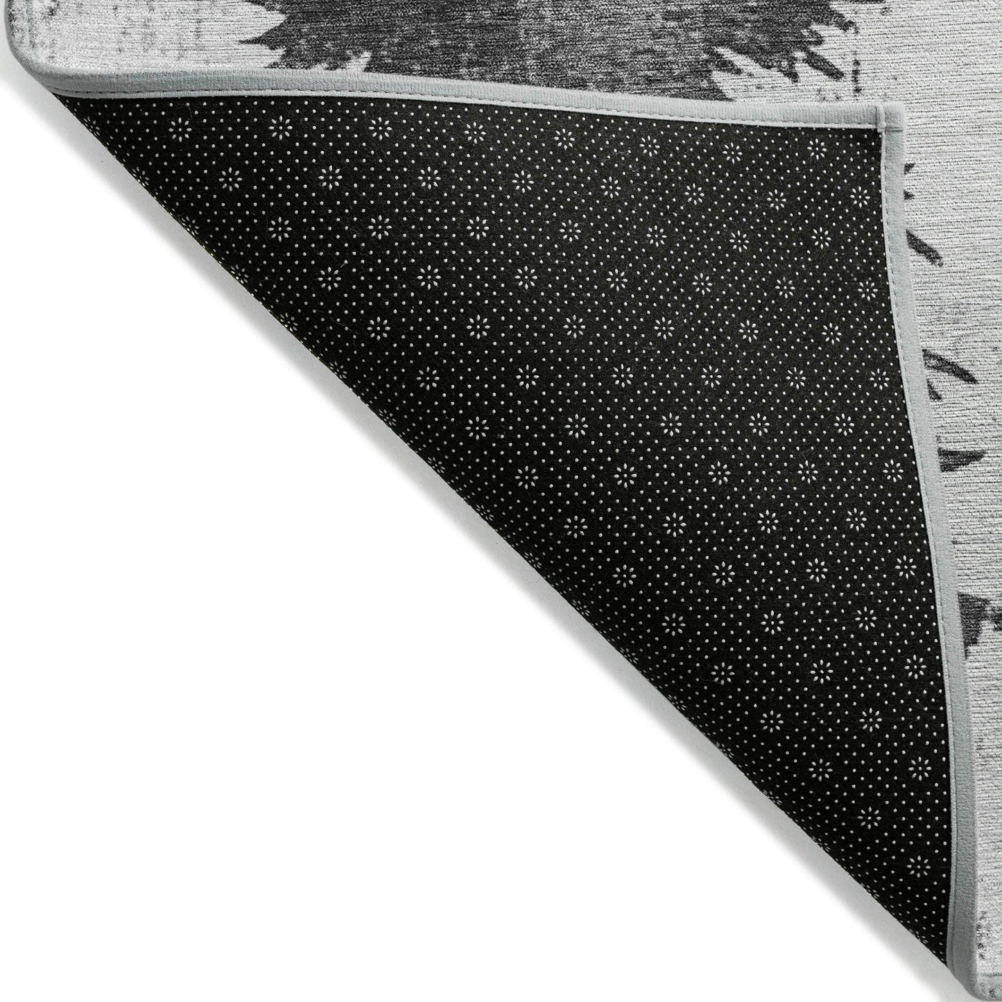 Paelion Gray Washable Indoor-Outdoor Rug