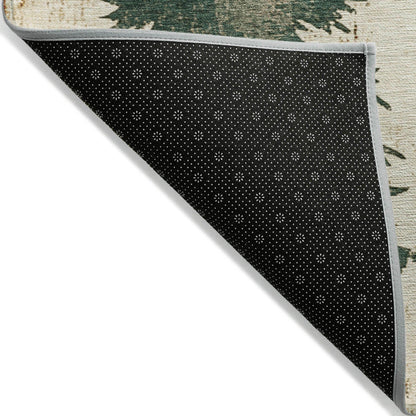 Paelion Ivory Washable Indoor-Outdoor Rug