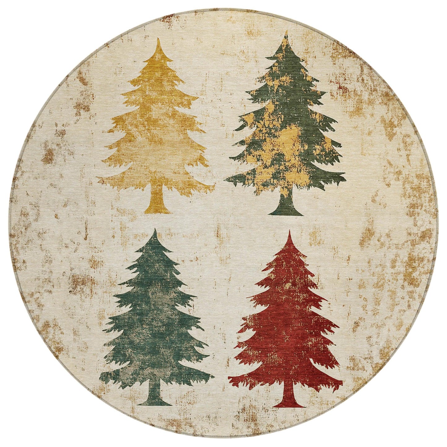 Paelion Ivory Washable Indoor-Outdoor Rug