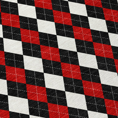 Paelira Black Washable Indoor-Outdoor Rug