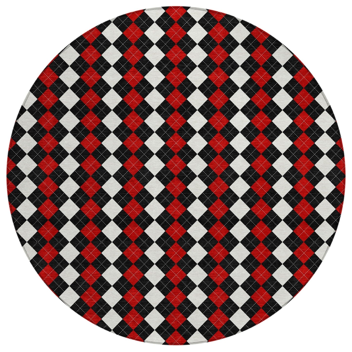 Paelira Black Washable Indoor-Outdoor Rug
